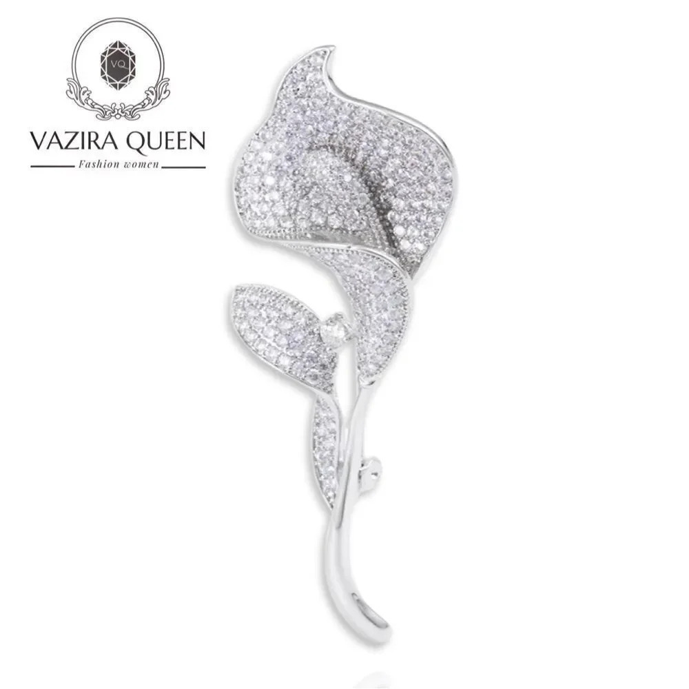VQ Flower Brooch - Picture 1 of 5